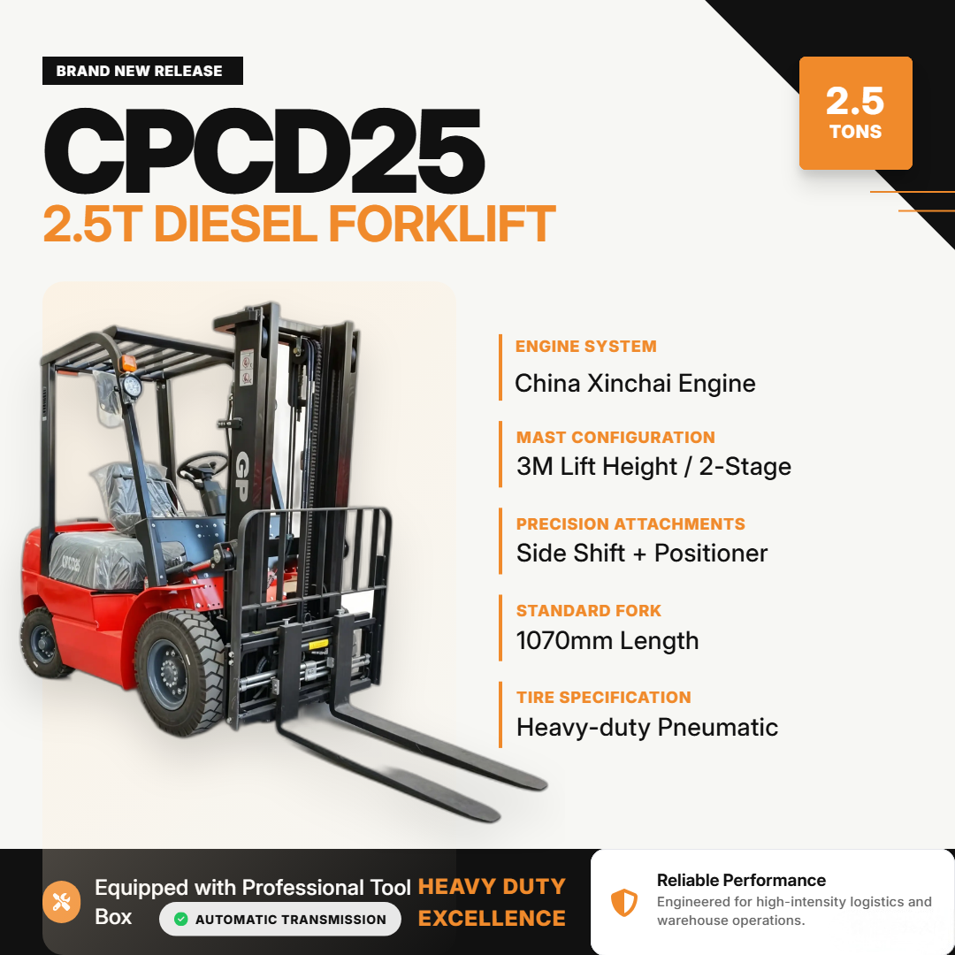 2.5Ton diesel forklift truck