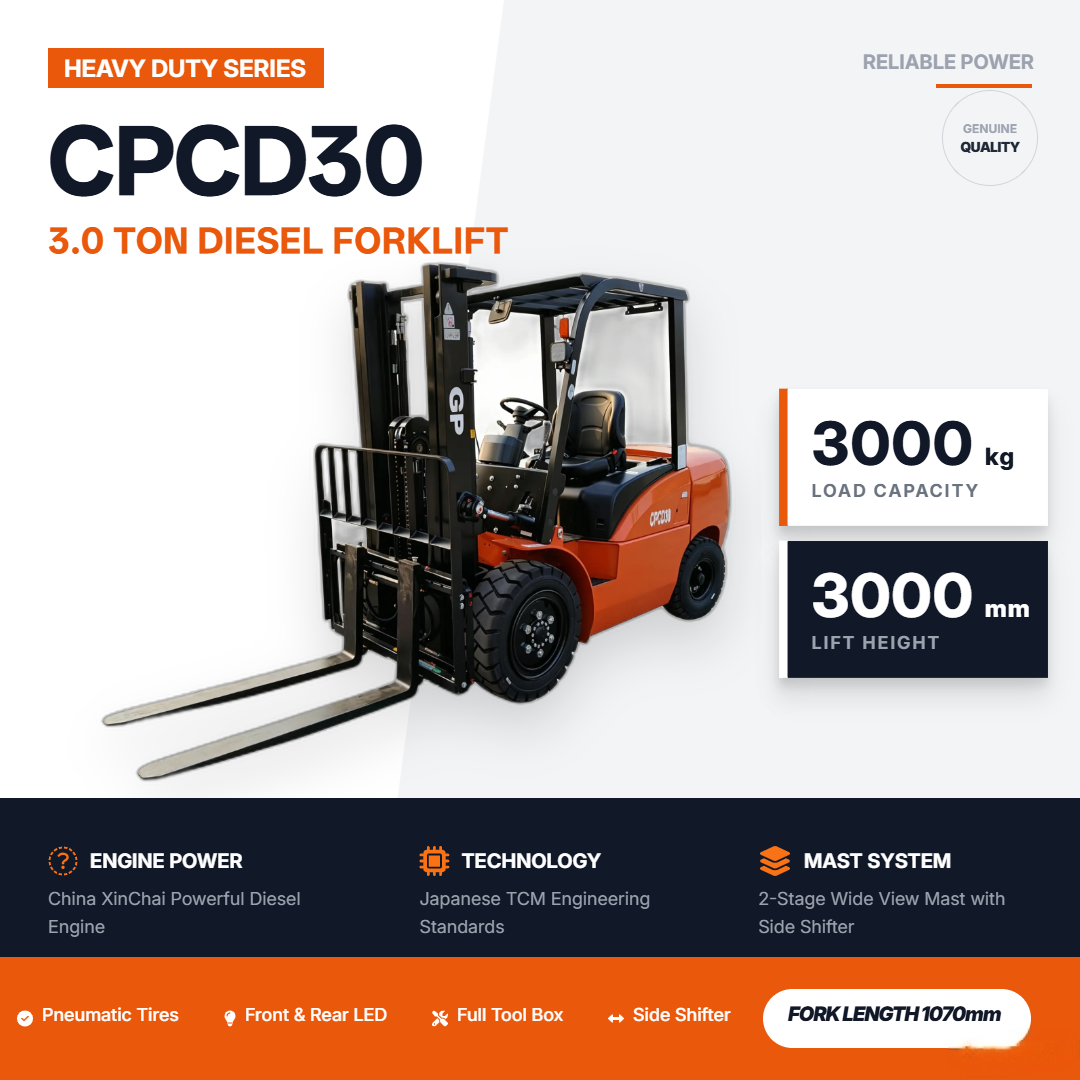 3.0Ton diesel forklift truck