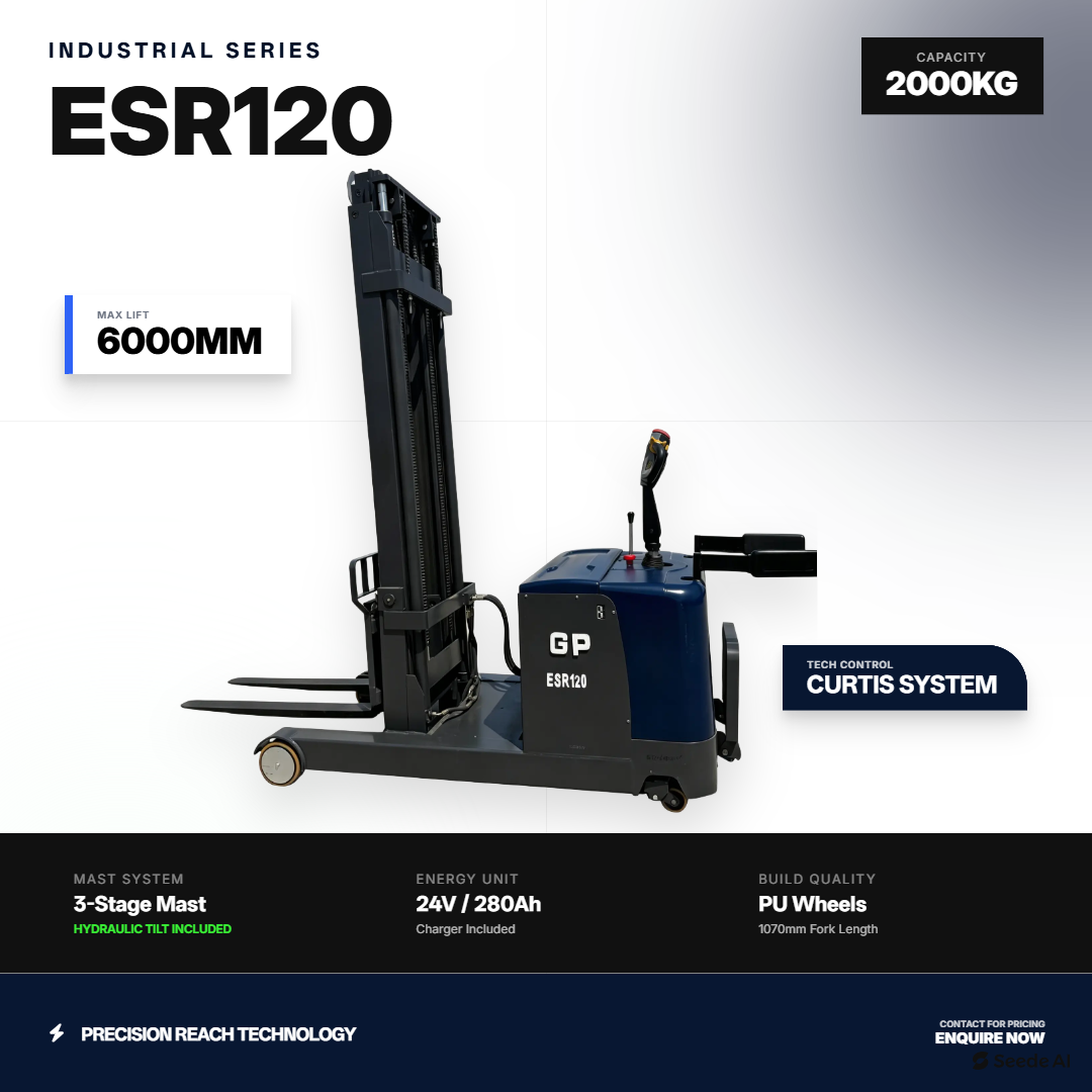 2.0Ton reach pallet stacker